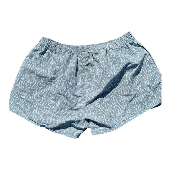 State of Mine Size L Womens Performance Moisture Wicking River Shorts Green/Grey - Picture 2 of 3